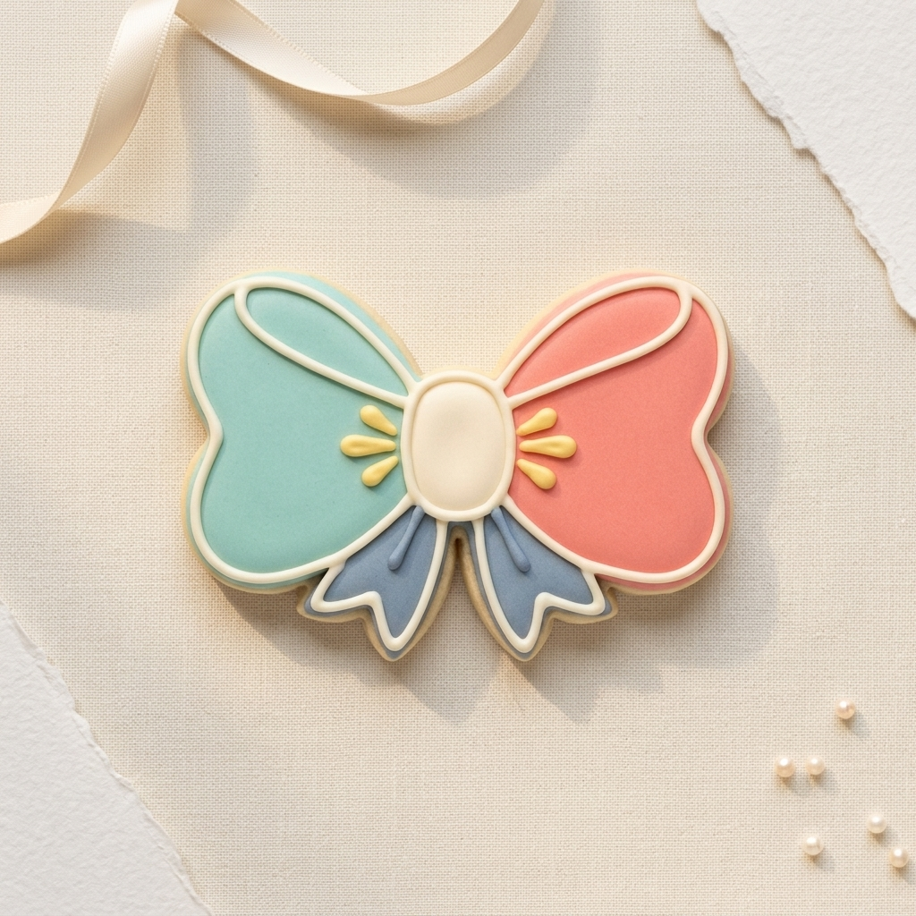 Whimsy Bow Cookie Cutter, 3D Printed Party Theme