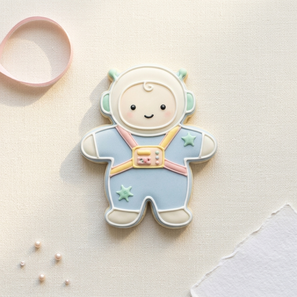 Space Baby Cookie Cutter, 3D Printed Baby Shower Theme