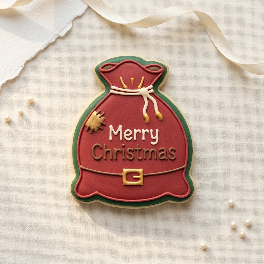 Santa Toy Sack Cookie Cutter, 3D Printed Christmas Theme
