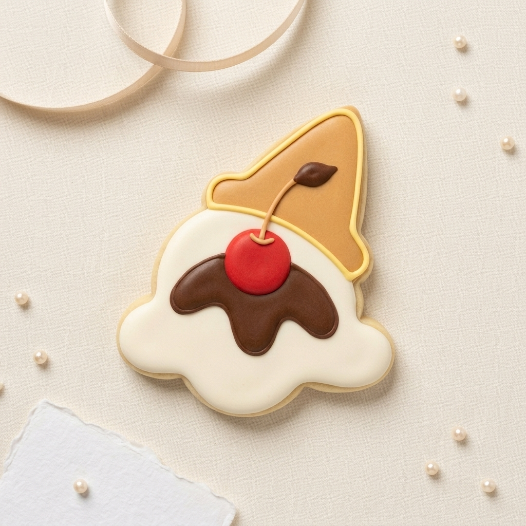 Melted Ice Cream Cookie Cutter, 3D Printed Food Theme