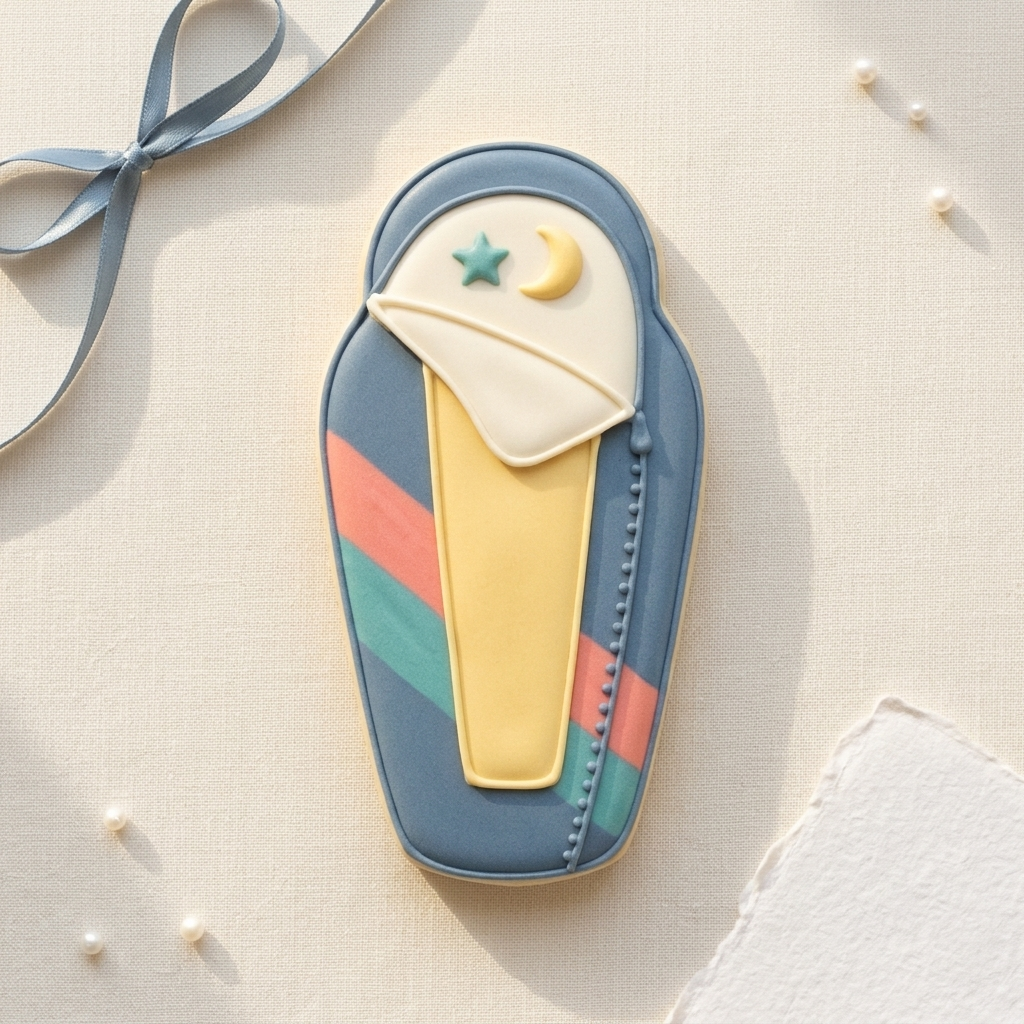 Sleeping Bag Cookie Cutter, 3D Printed Party Theme