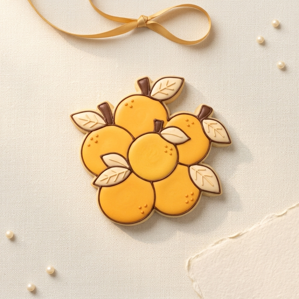 Orange Cluster Cookie Cutter, 3D Printed Food Theme