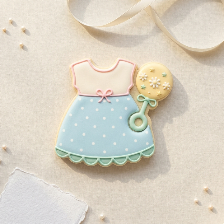 Marilyn Baby Dress Cookie Cutter, 3D Printed Baby Shower Theme