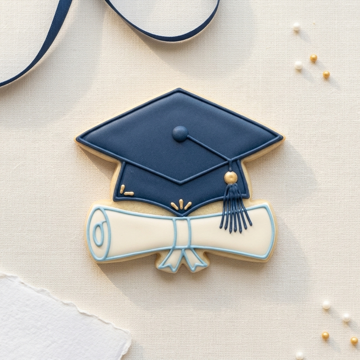 Grad Cap Diploma Trio Cookie Cutter Set 3D Printed Bundle