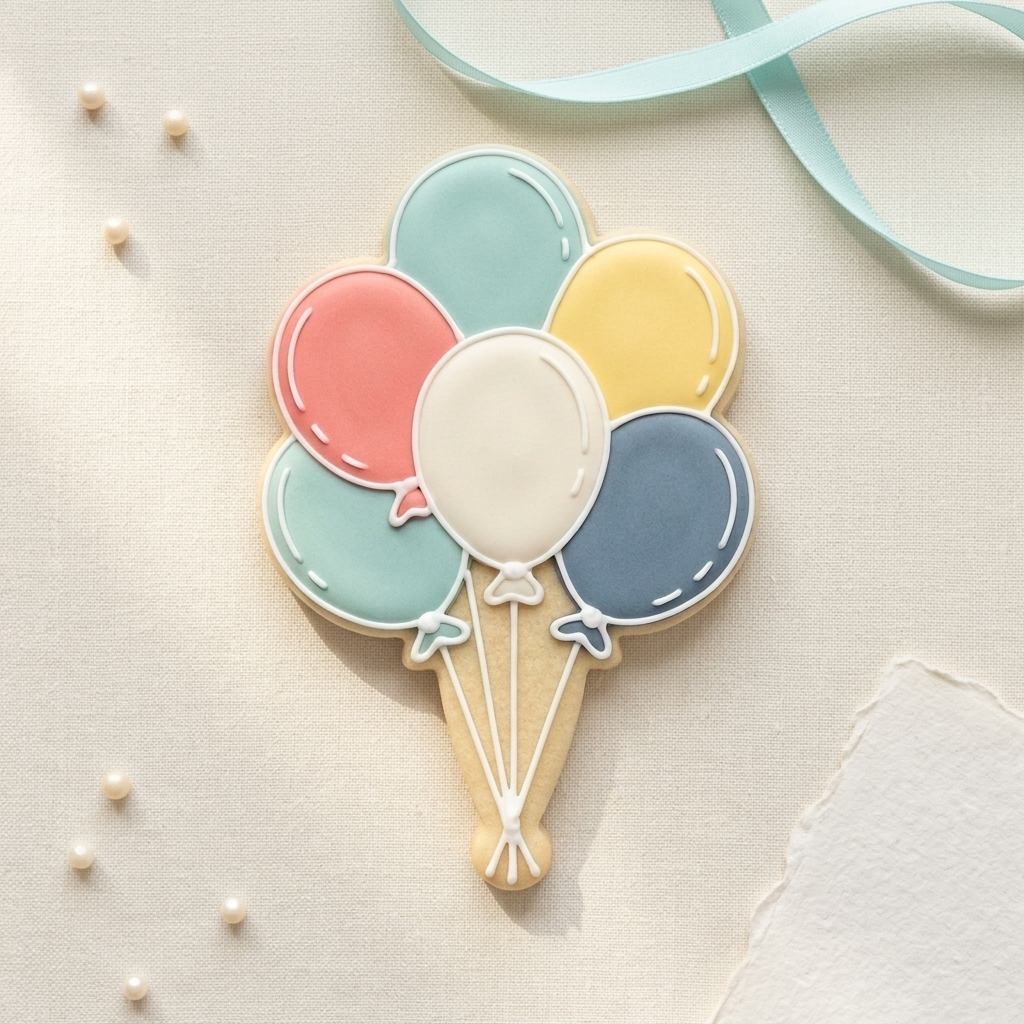 Birthday Balloons Float Trio Cookie Cutter Set 3D Printed Bundle