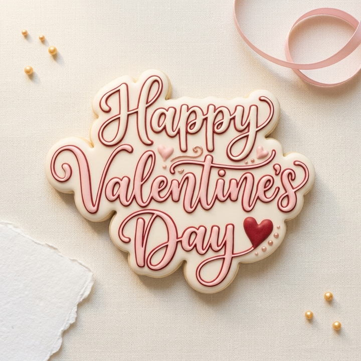 Happy Valentines Day Cookie Cutter, 3D Printed Valentine Theme