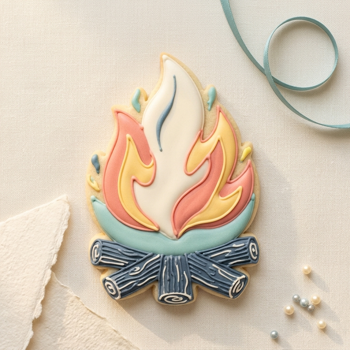 Flame Fire Cookie Cutter, 3D Printed Cookie Theme