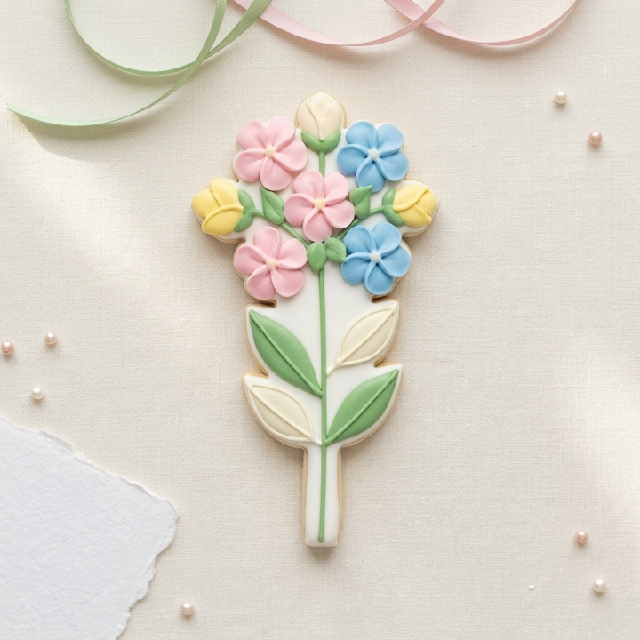 Wildflower Mom Bouquet Quartet Cookie Cutter Set 3D Printed Bundle