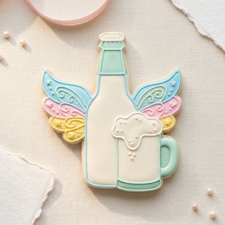 Beer Mug Beer Bottle Cookie Cutter, 3D Printed Baby Shower Theme