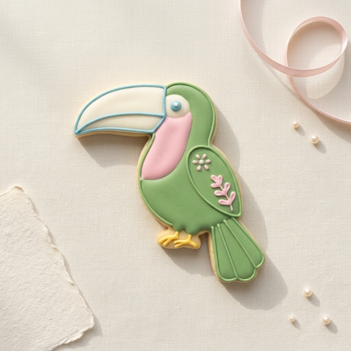 Toucan Summer Bird Baking Cookie Cutter, 3D Printed Garden Theme