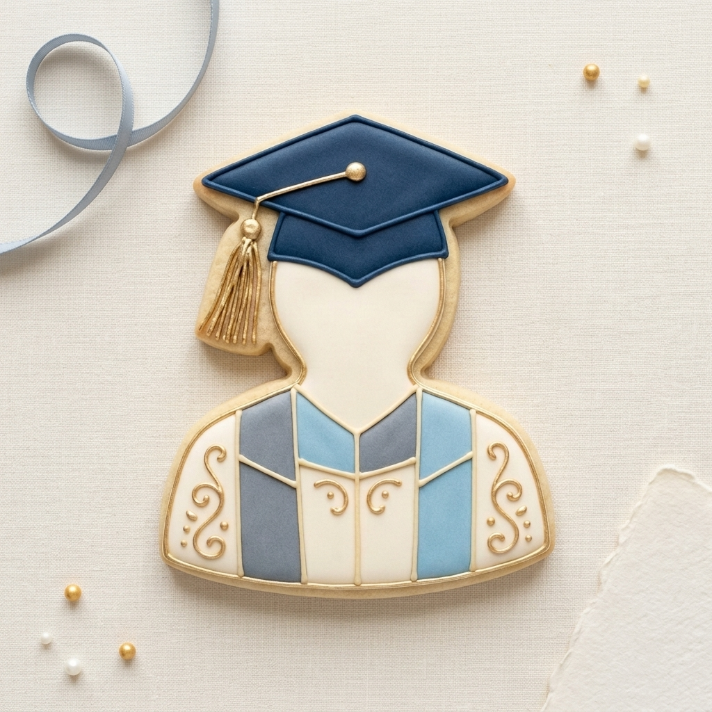 Grad Cookie Cutter, 3D Printed Graduation Theme