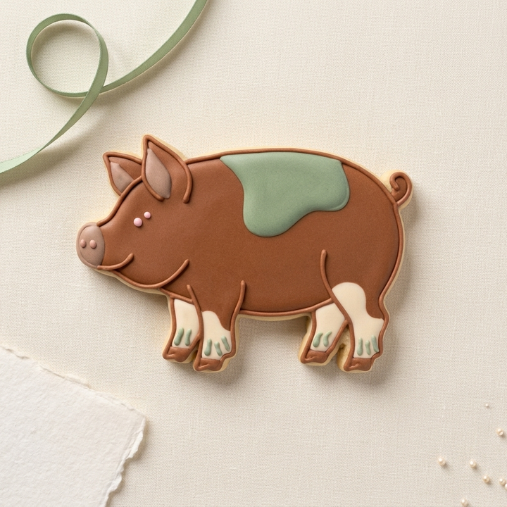 Shire Show Pig Cookie Cutter, 3D Printed Animal Theme