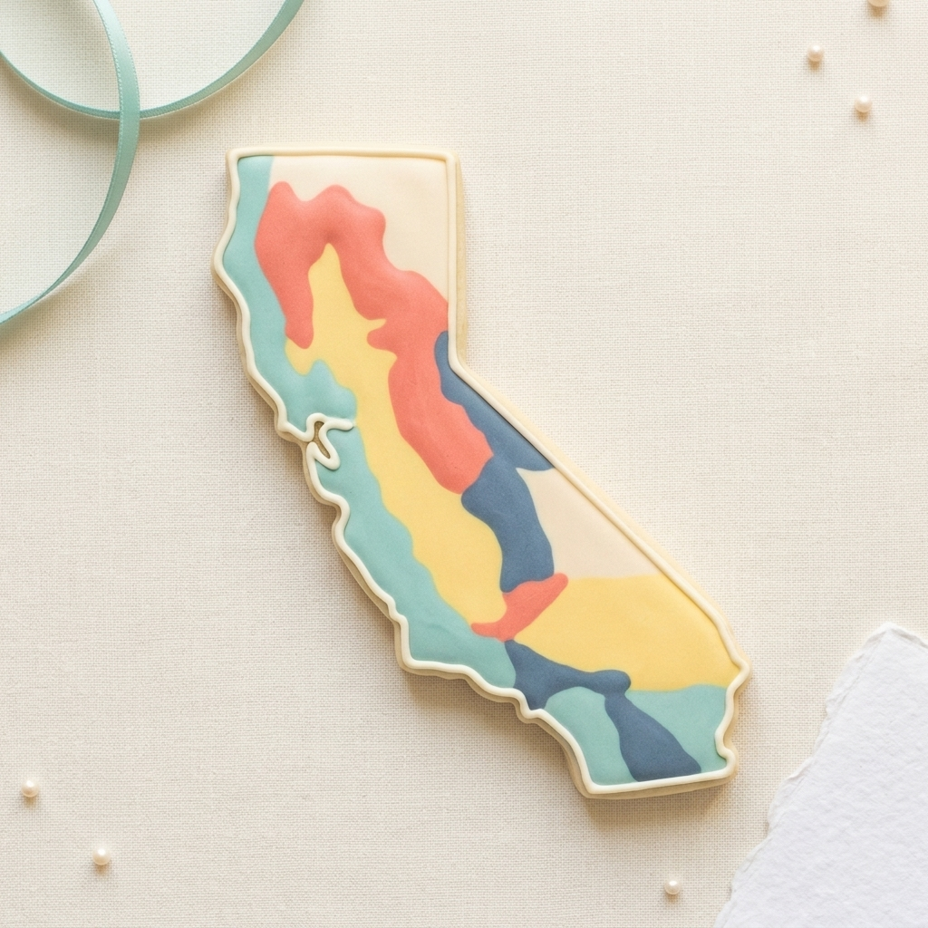 California State Cookie Cutter, 3D Printed Cookie Theme