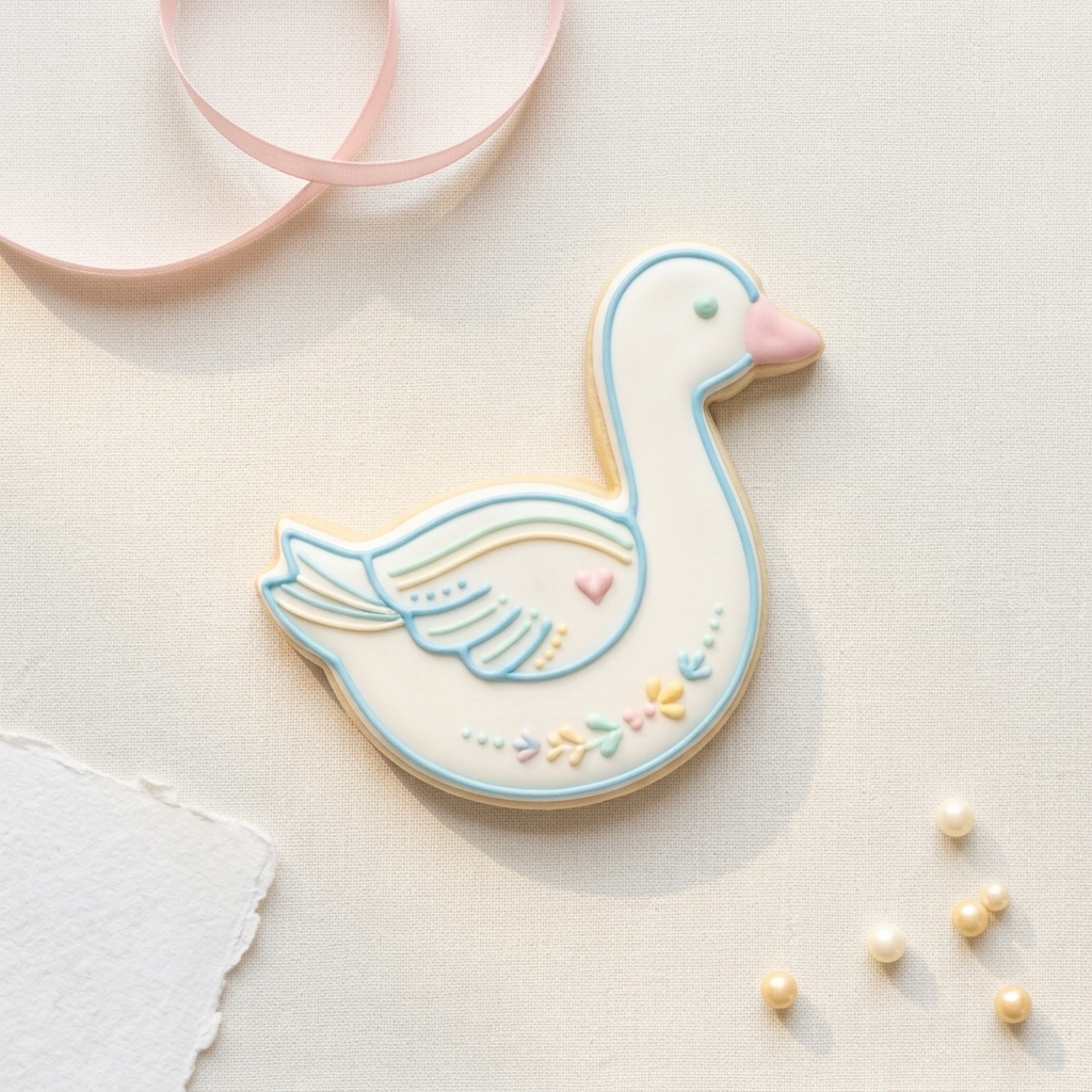 Baby Goose Cookie Cutter, 3D Printed Baby Shower Theme