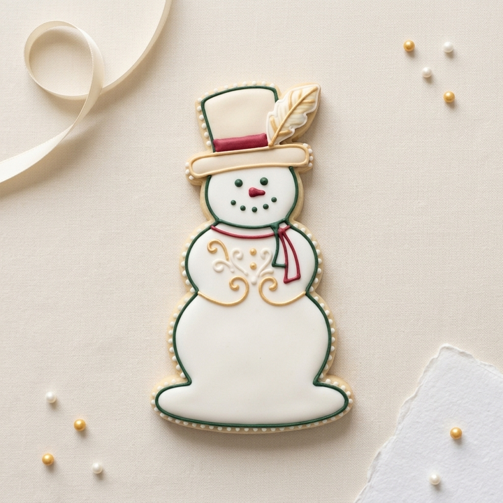 Louisiana Snowman Cookie Cutter, 3D Printed Christmas Theme
