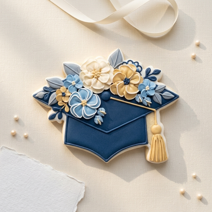 Grad Cap Diploma Trio Cookie Cutter Set 3D Printed Bundle