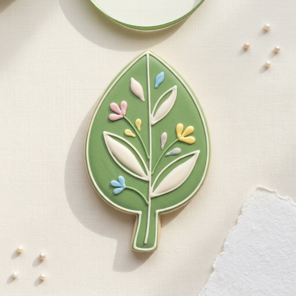 Single Leaf Cookie Cutter, 3D Printed Garden Theme