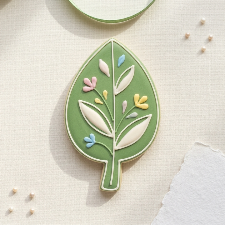 Single Leaf Cookie Cutter, 3D Printed Garden Theme
