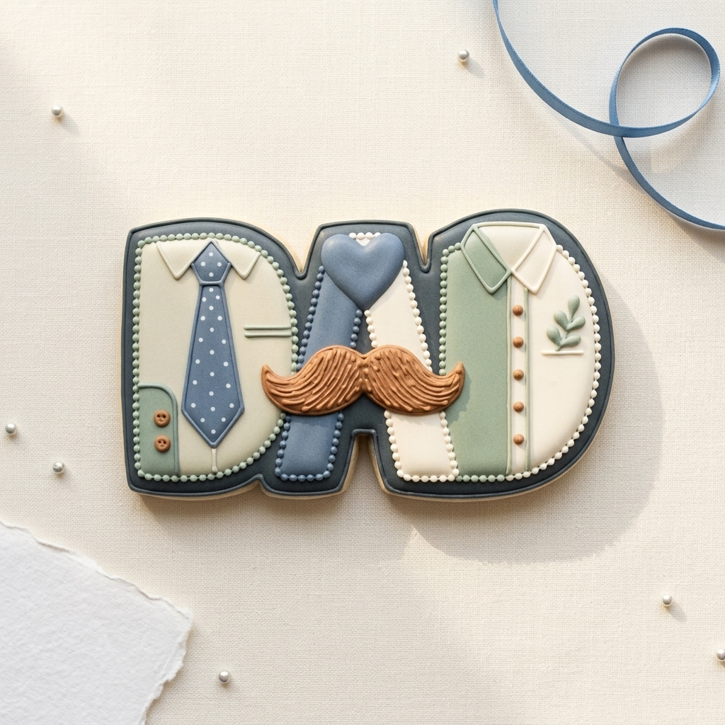 Dad Hero Father Day Trio Cookie Cutter Set 3D Printed Bundle