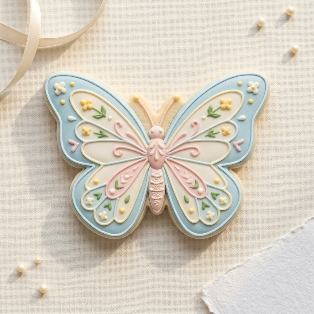 Dawn Butterfly Cookie Cutter, 3D Printed Garden Theme