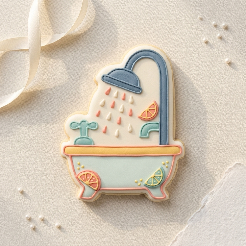 Citrus Shower Cookie Cutter, 3D Printed Cookie Theme