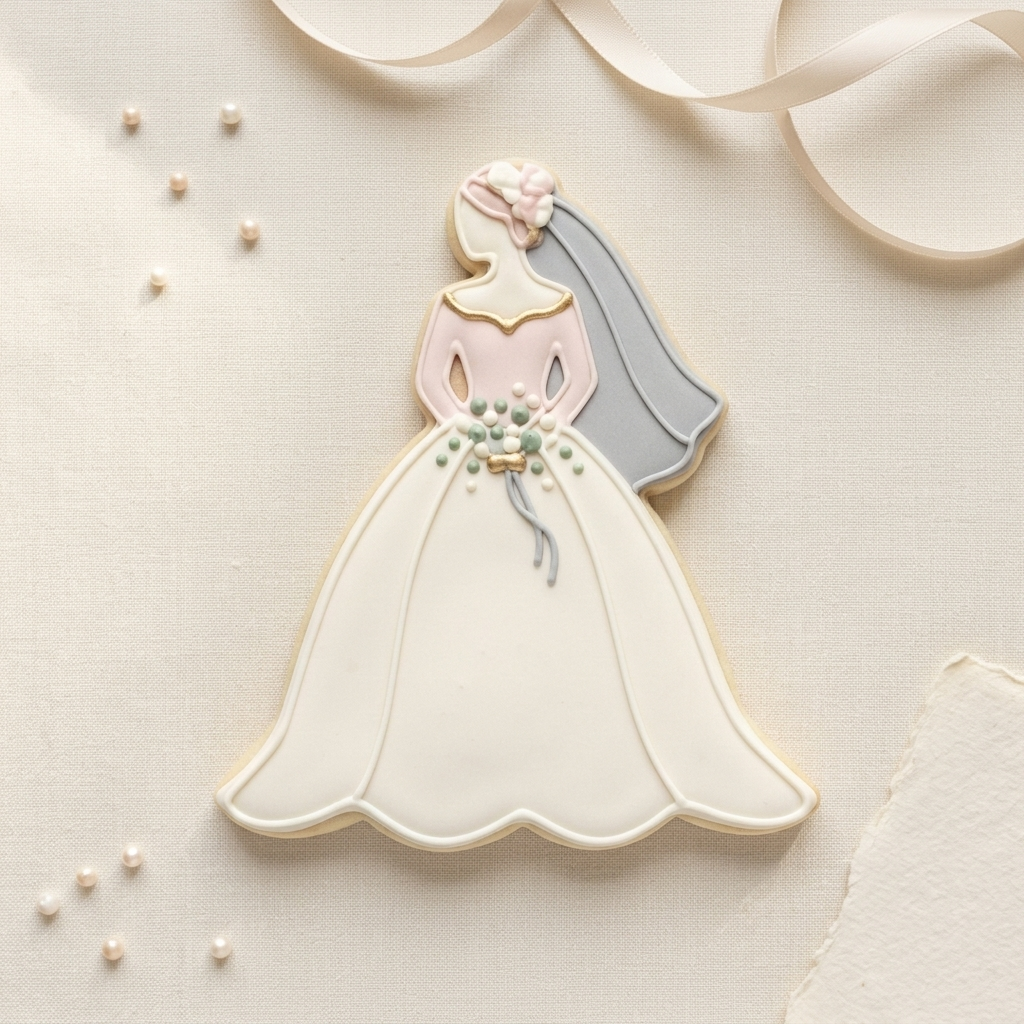 Bride Wedding Favor Bridal Shower Cookie Cutter, 3D Printed Wedding Theme