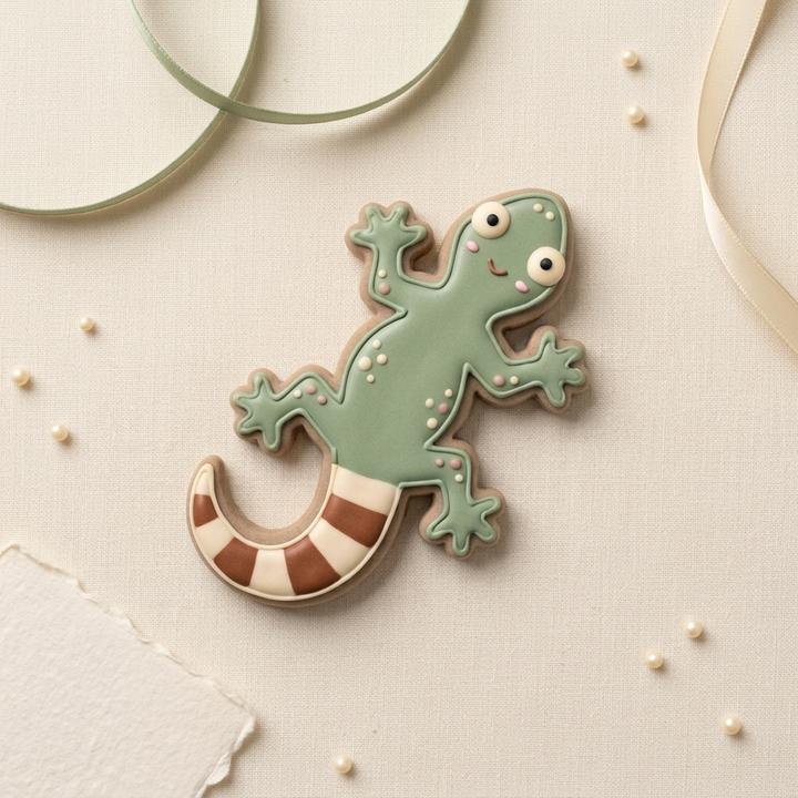 Lizard Gecko Salamander Reptile Cookie Cutter, 3D Printed Animal Theme