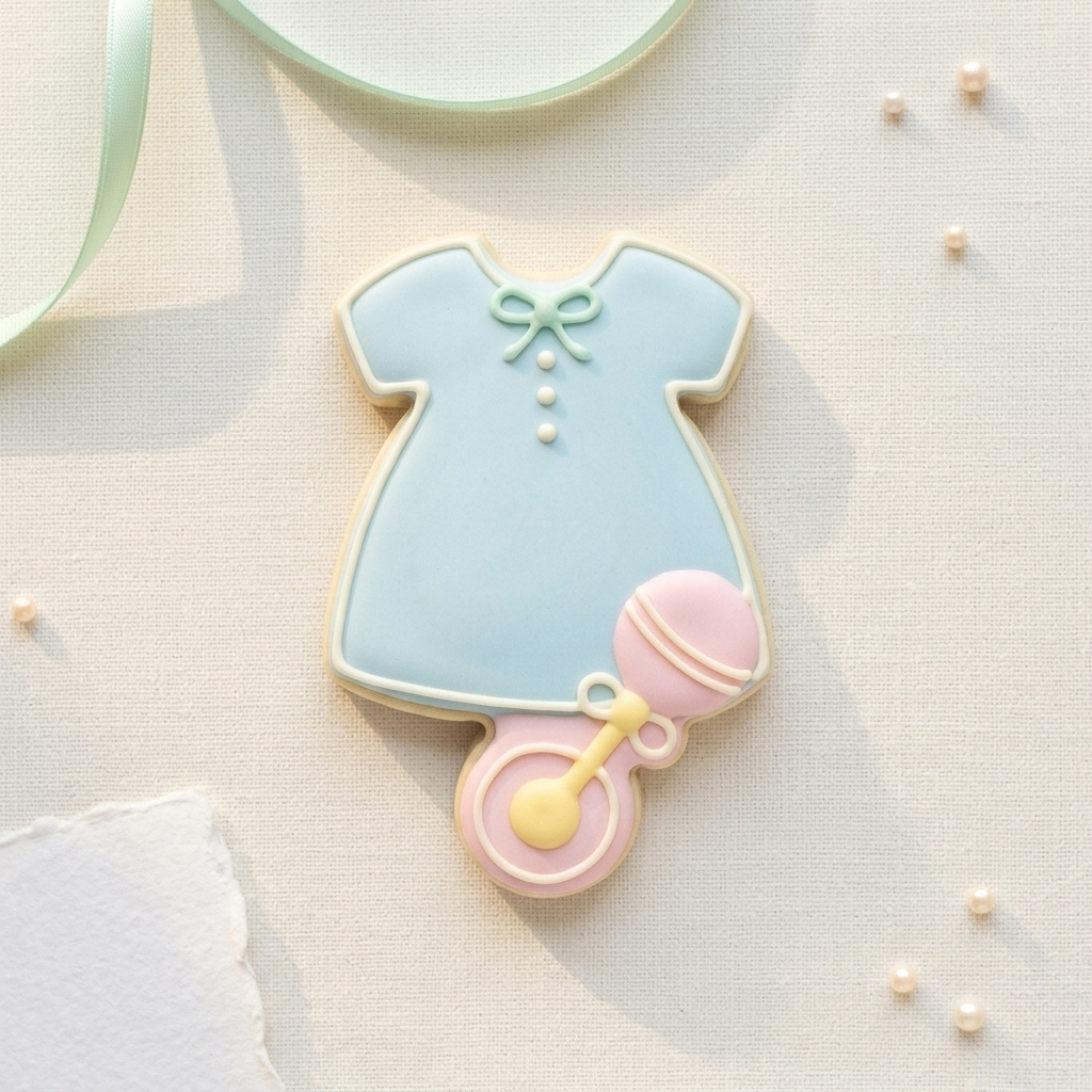 Kaila Baby Dress Cookie Cutter, 3D Printed Baby Shower Theme