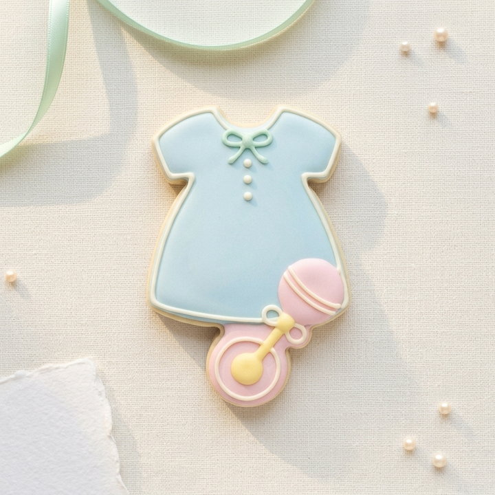 Kaila Baby Dress Cookie Cutter, 3D Printed Baby Shower Theme