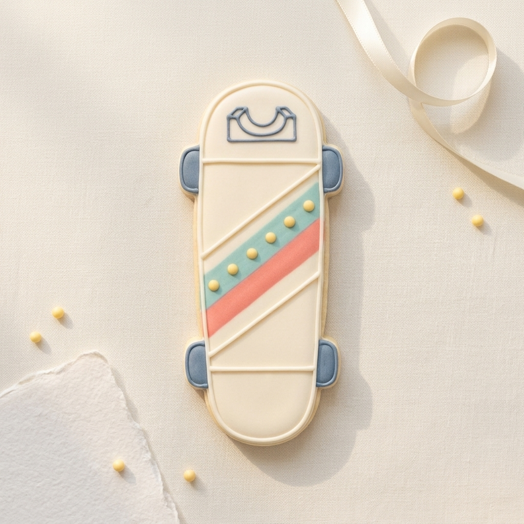 Skate Board Cookie Cutter, 3D Printed Cookie Theme
