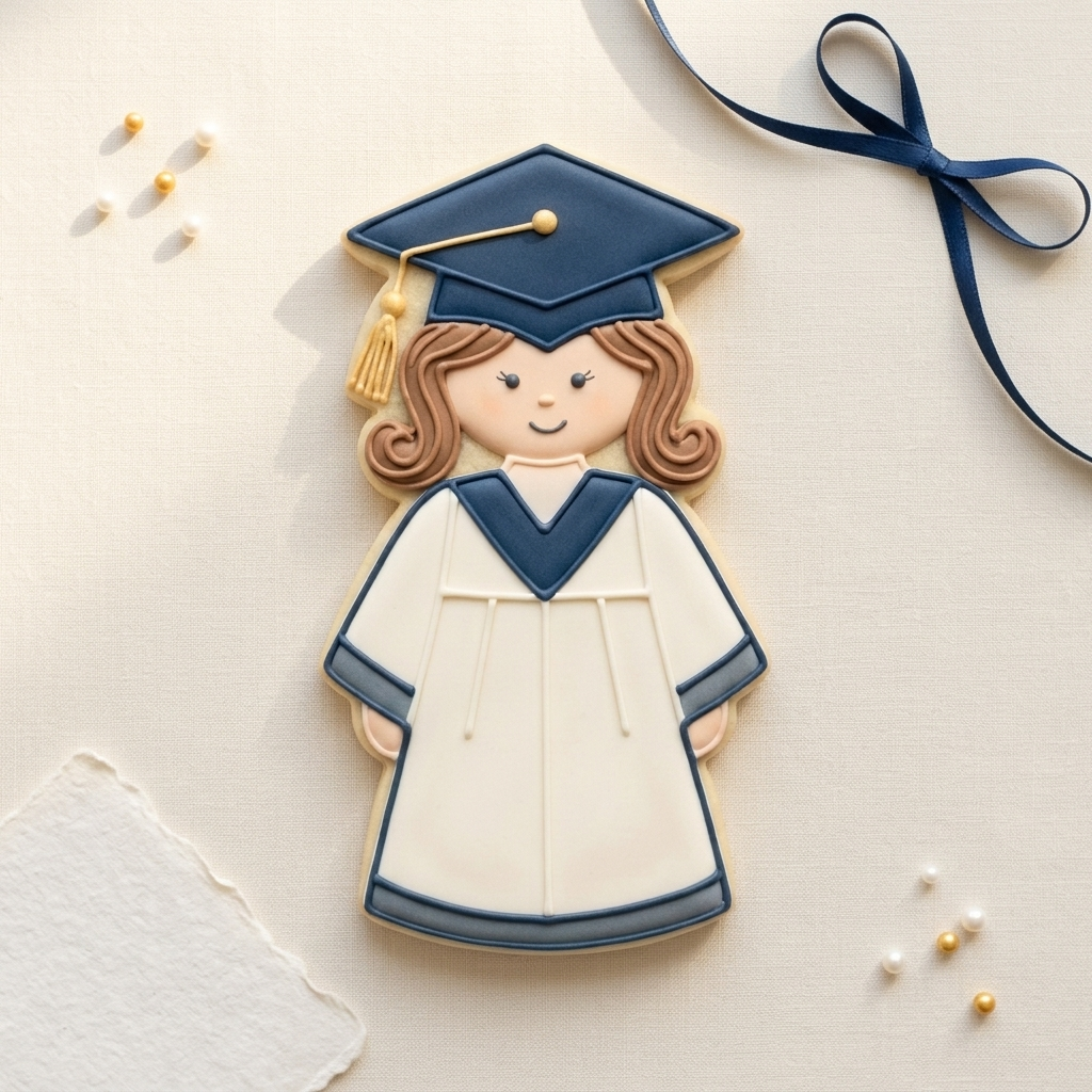 Graduation Girl Cookie Cutter, 3D Printed Graduation Theme