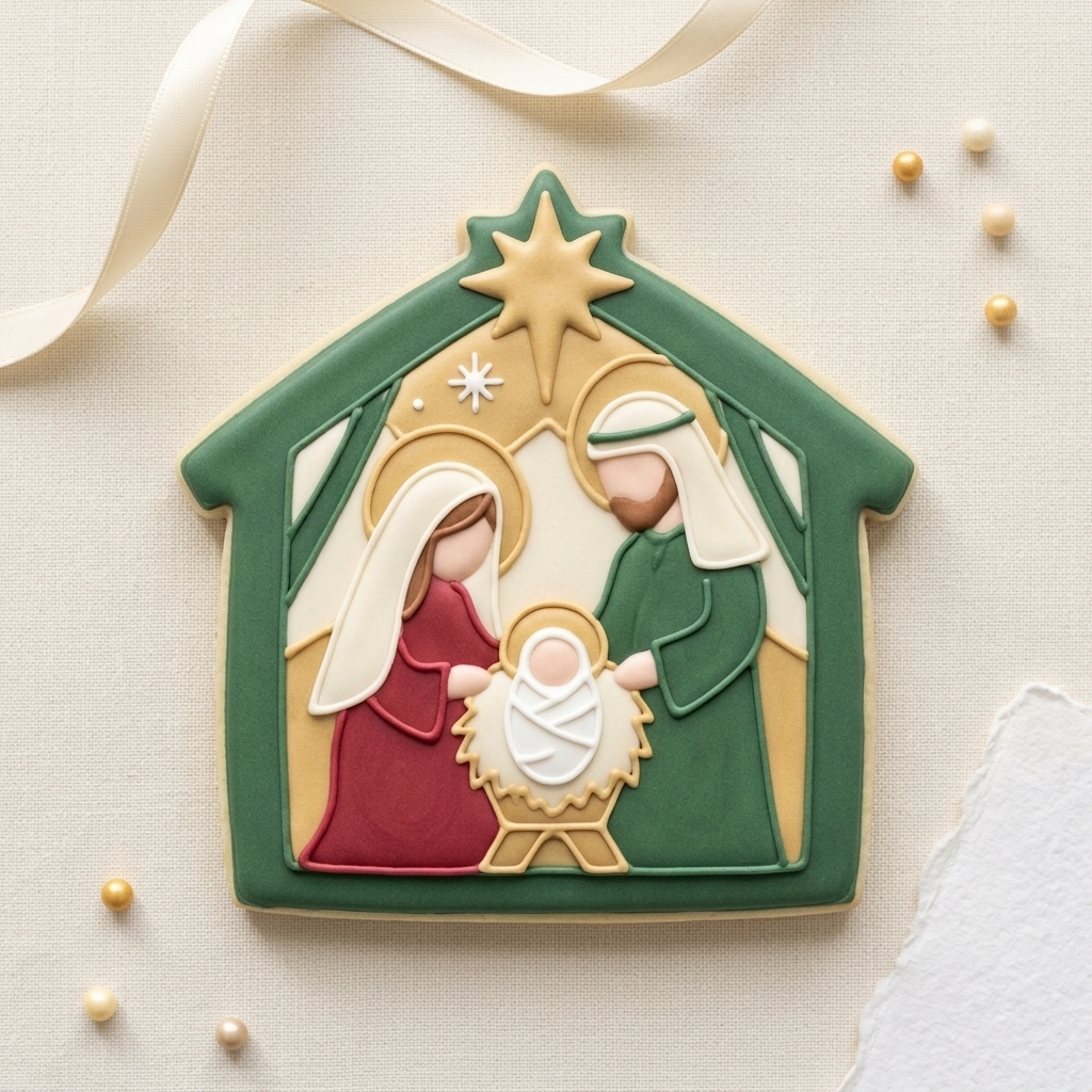 Christmas Nativity Cookie Cutter, 3D Printed Christmas Theme