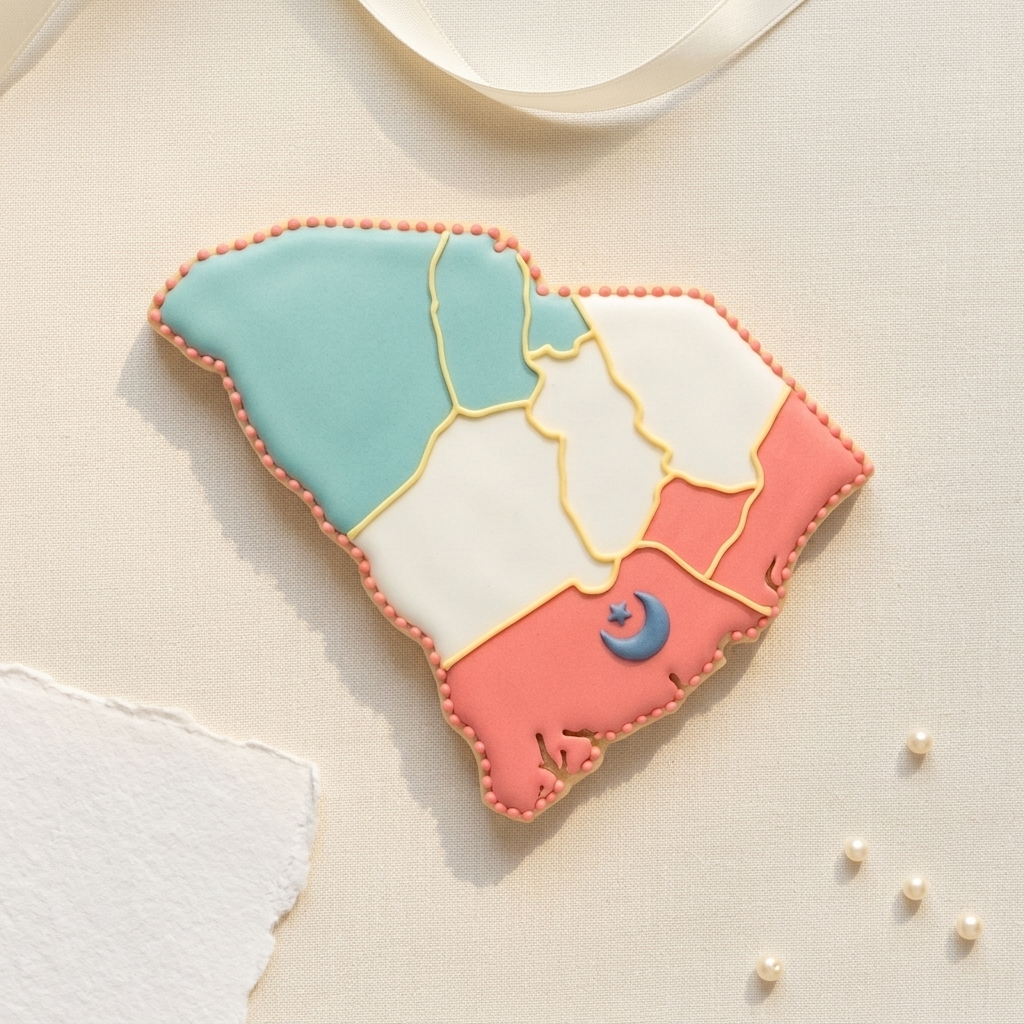 State Of South Carolina Cookie Cutter, 3D Printed Cookie Theme