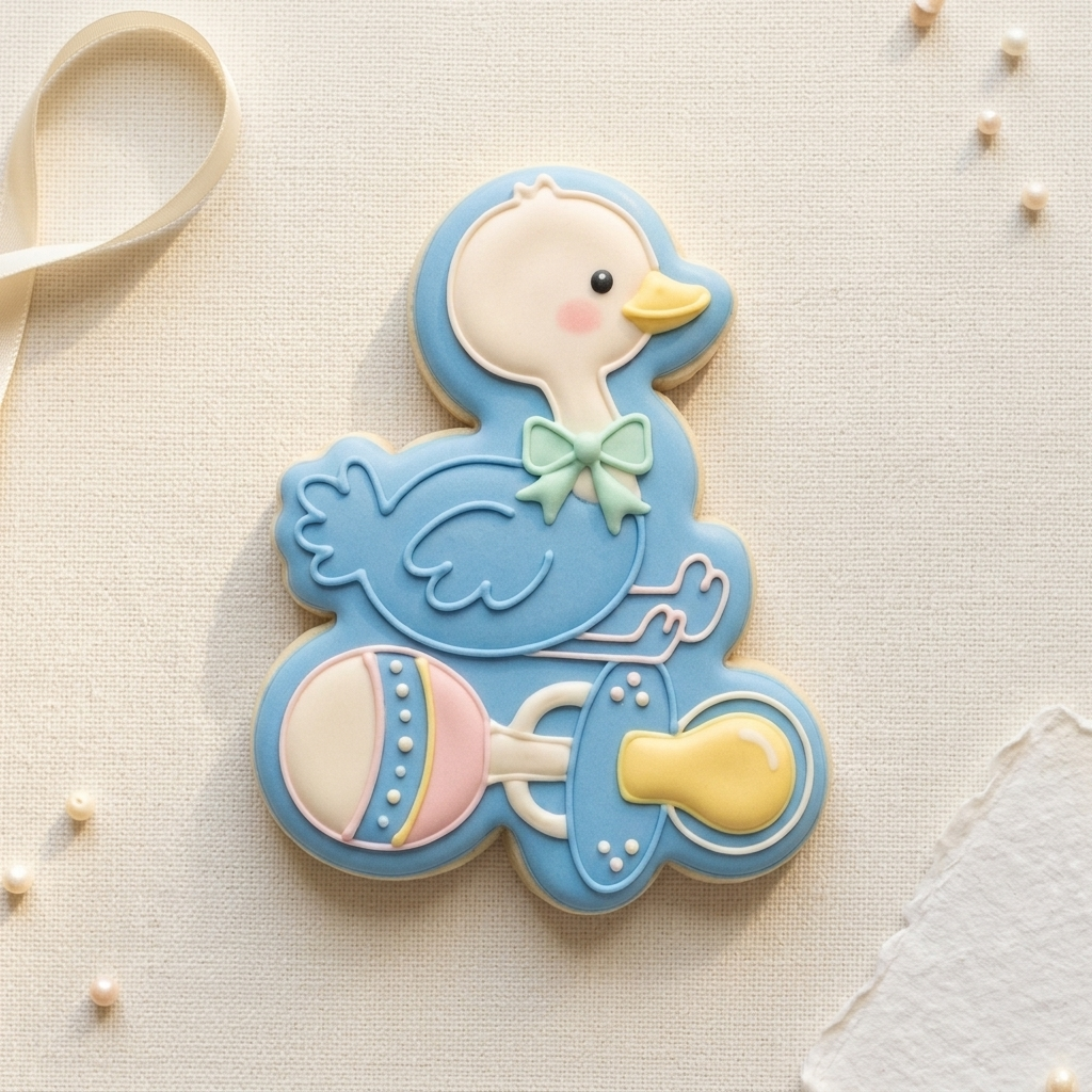 Ostrich Zoo Baby Cookie Cutter, 3D Printed Baby Shower Theme