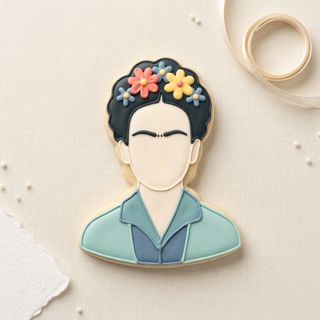 Bust Of Frida Cookie Cutter, 3D Printed Cookie Theme