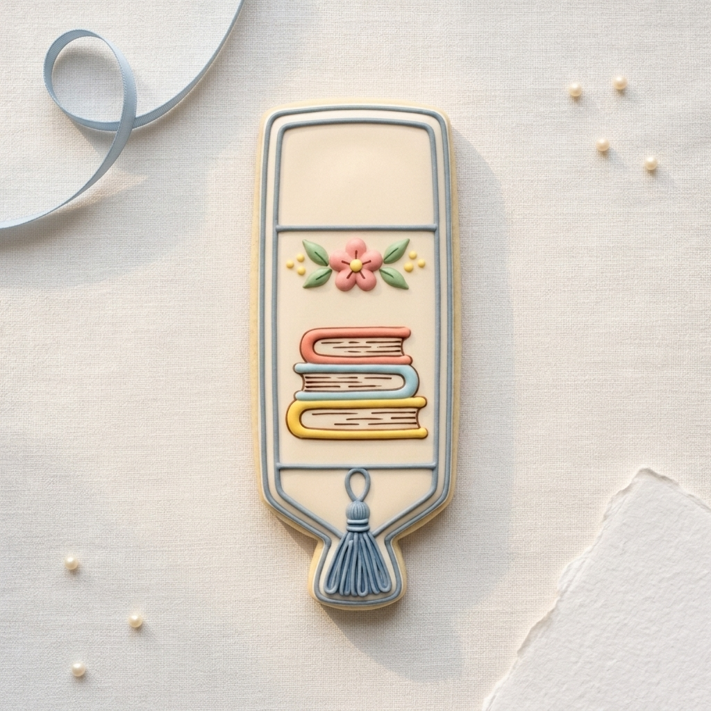 Bookmark Cookie Cutter, 3D Printed Cookie Theme