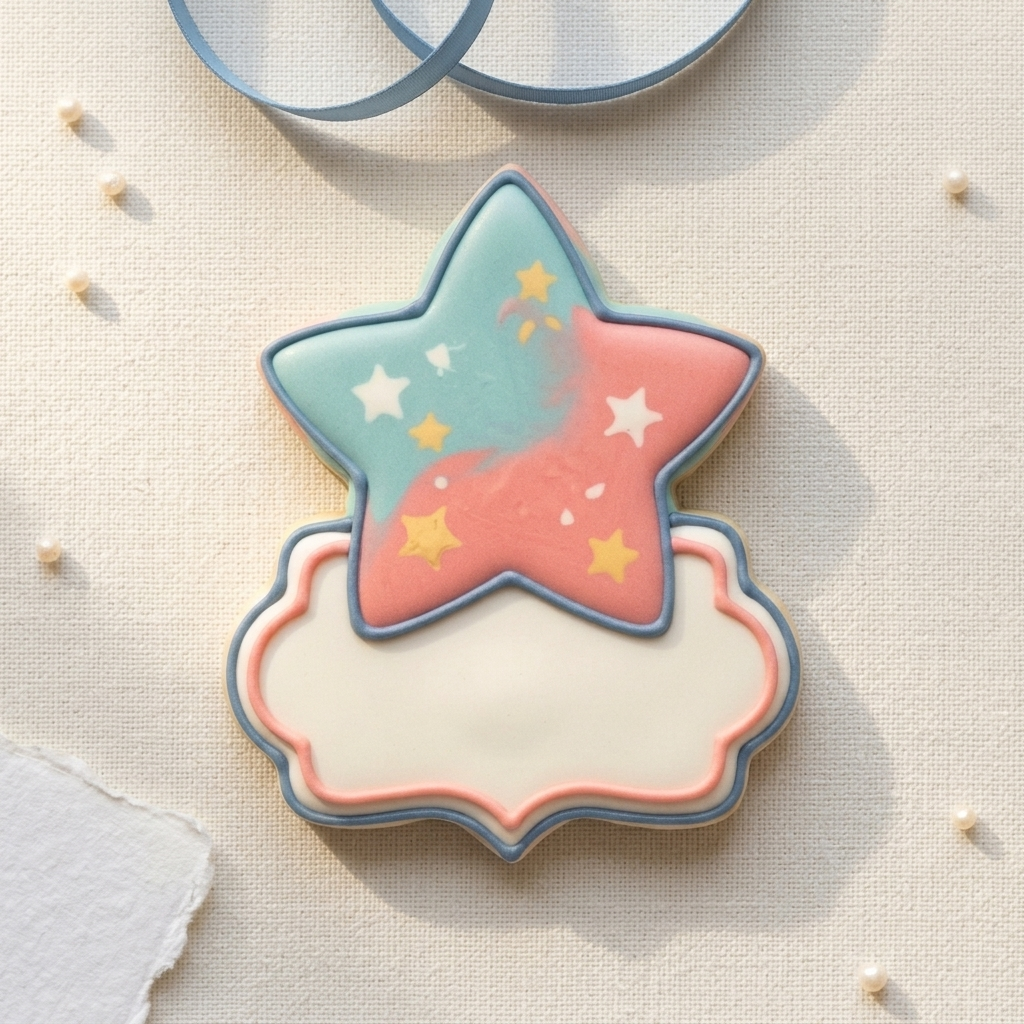 Chubby Star Cookie Cutter, 3D Printed Shape Theme