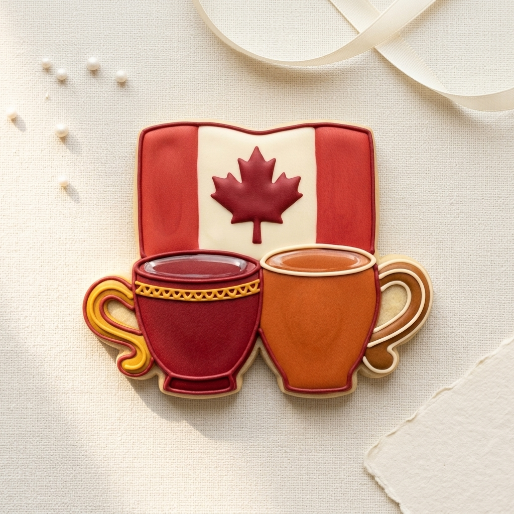 Canada Flag Detailed Cookie Cutter, 3D Printed Holiday Theme
