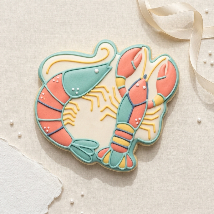 Shrimp Printed Crawfish Cookie Cutter, 3D Printed Cookie Theme