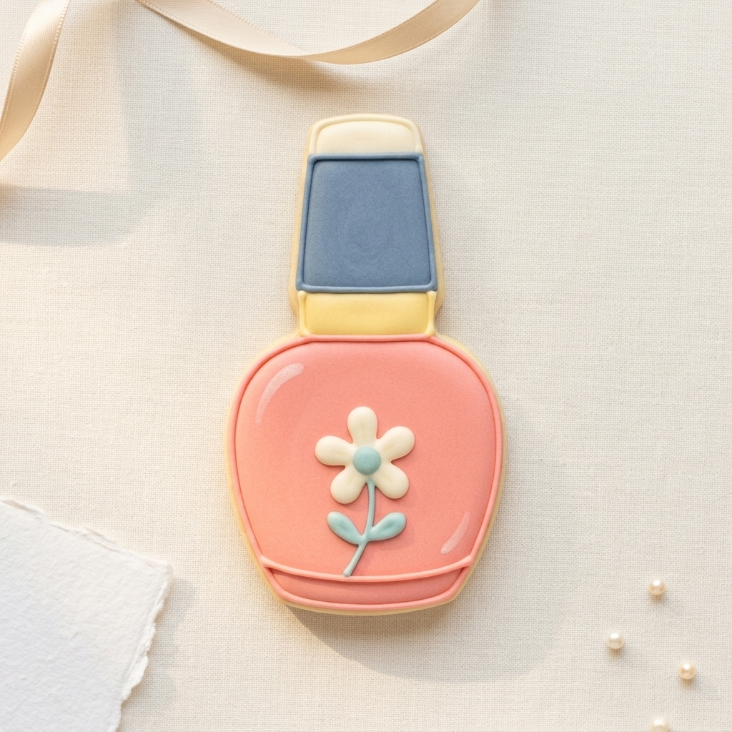 Chubby Nail Polish Cookie Cutter, 3D Printed Cookie Theme