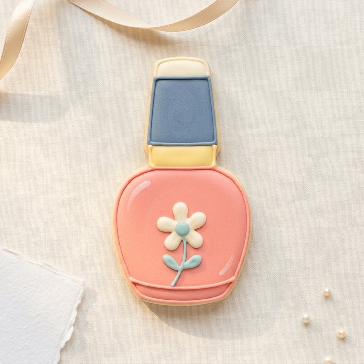 Chubby Nail Polish Cookie Cutter, 3D Printed Cookie Theme