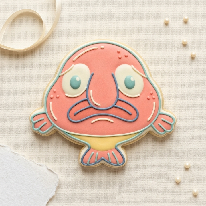 Blobfish Cookie Cutter, 3D Printed Cookie Theme