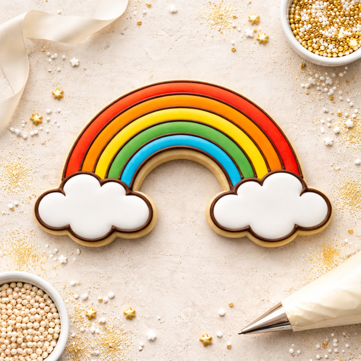 Spring Weather Cookie Cutter Set - Rainbow Sun Rain Bundle - 3D Printed Cookie Cutters