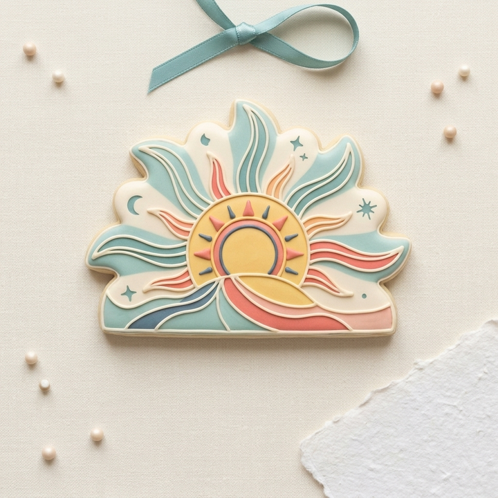 Sunrise Cookie Cutter, 3D Printed Cookie Theme