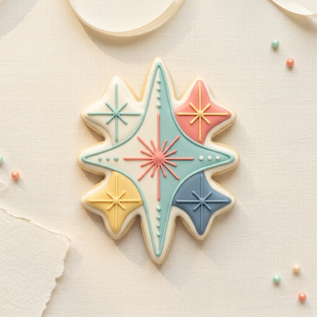 Sparkle Cookie Cutter, 3D Printed Cookie Theme