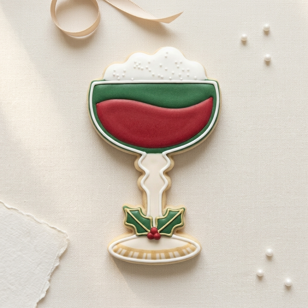 Christmas Cocktail Hour Trio Cookie Cutter Set 3D Printed Bundle
