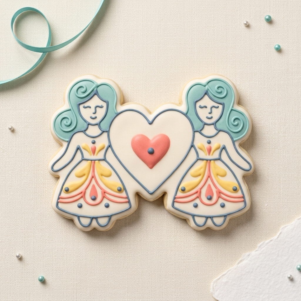 Galentine Cookie Cutter, 3D Printed Cookie Theme