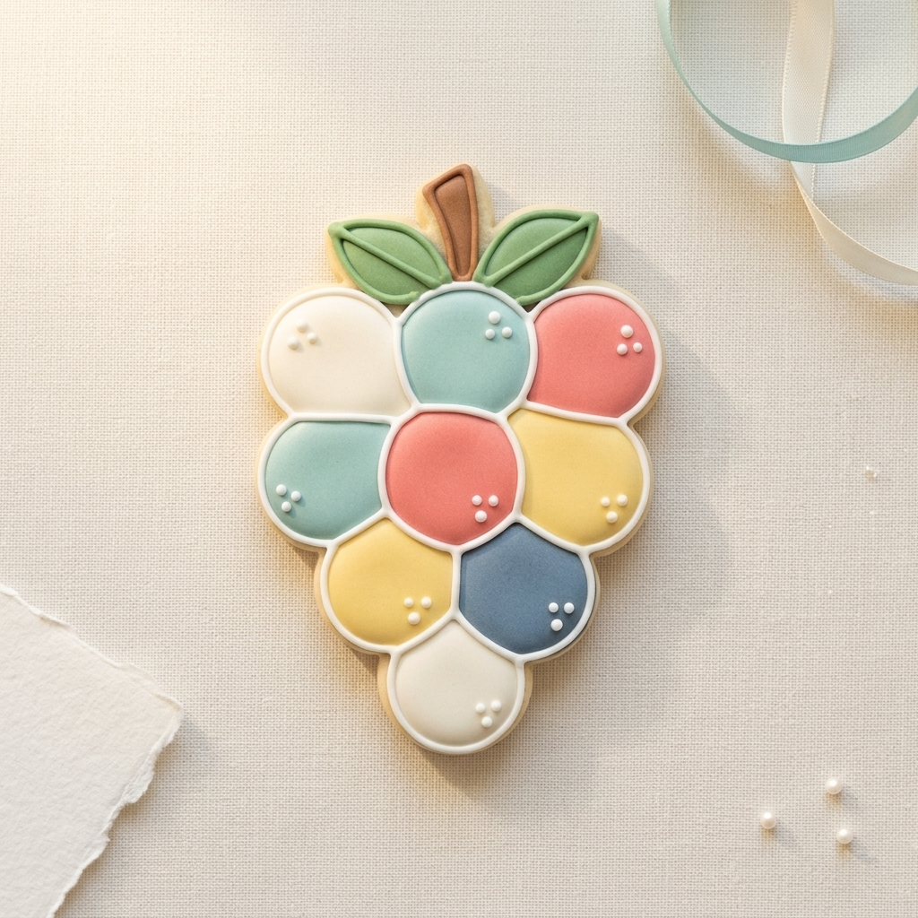 Bunch Of Grapes Cookie Cutter, 3D Printed Cookie Theme