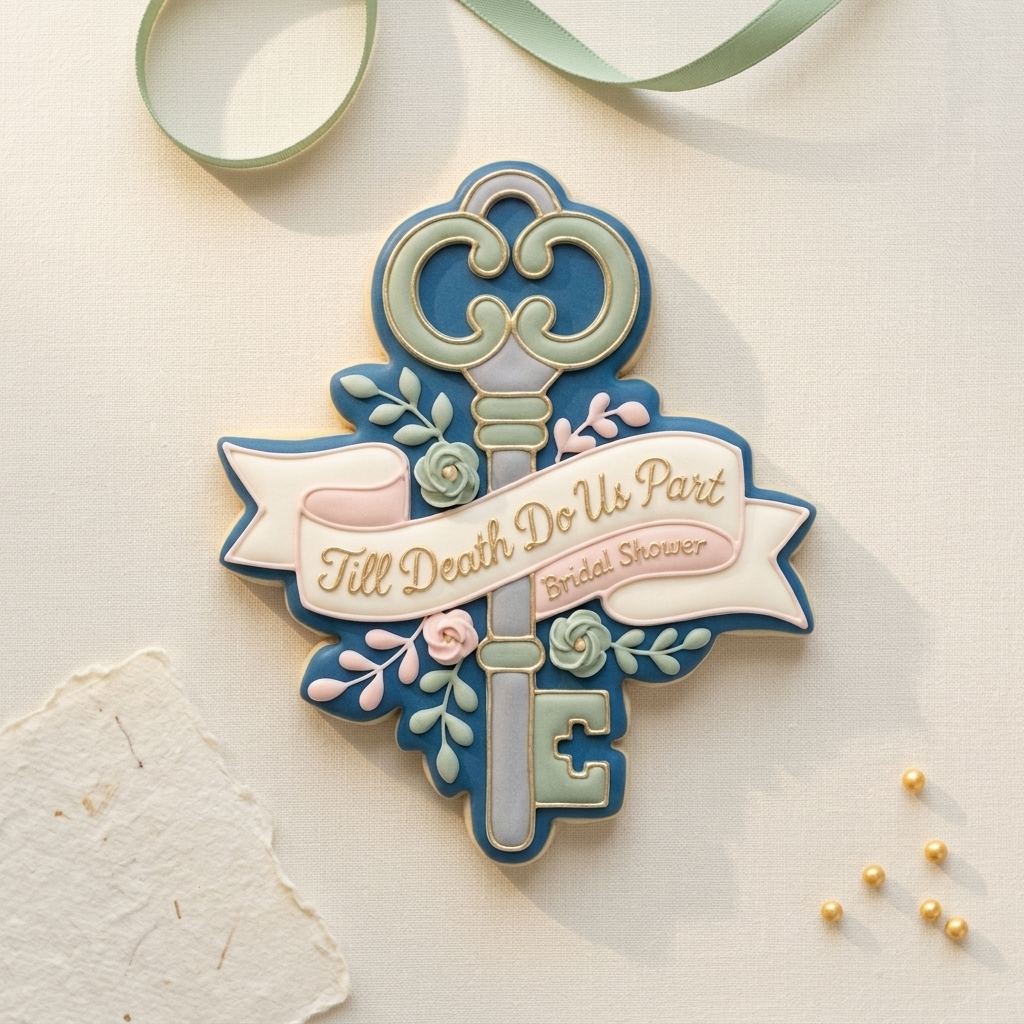Till Death Do Us Part Bridal Shower Cookie Cutter, 3D Printed Wedding Theme