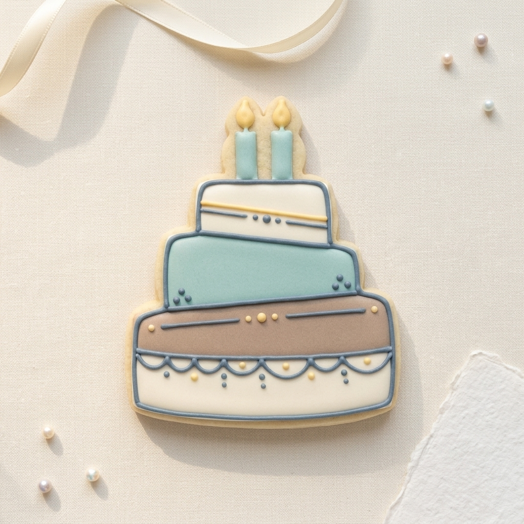 Birthday Cake Slice Trio Cookie Cutter Set 3D Printed Bundle